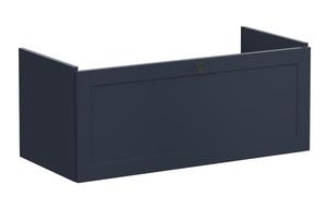 VitrA Root Classic 100cm 1 Drawer Slim Washbasin Unit - Matt Dark Blue
